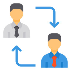 Business Contact flat icon