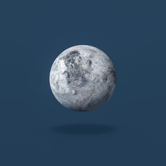 Eris Planet on Blue Background