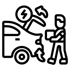 Foot Sensor Control line icon