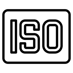 iso outline style icon