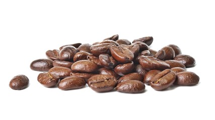 coffee beans isolated on white