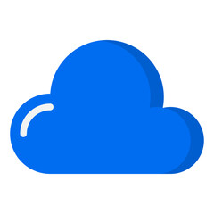 cloudy flat style icon