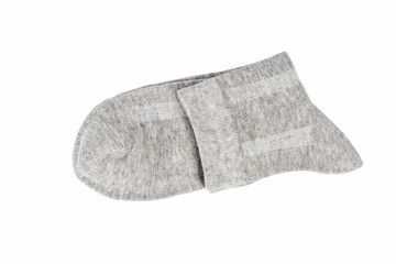 grey socks isolated
