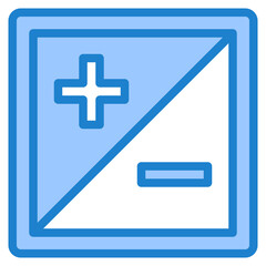 Obraz premium exposure blue style icon