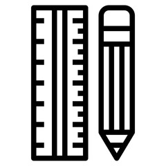 Pencil line icon