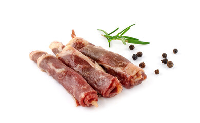 Beef neck piece isolated on white background