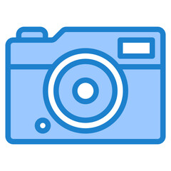 camera blue style icon