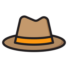 hat color line style icon