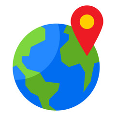 location flat style icon