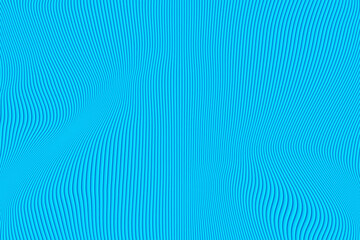 3d illustration of a stereo blue strip . Geometric stripes similar to waves. Abstract  blue glowing...