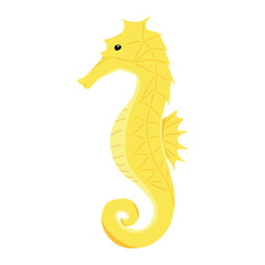 seahorse of sea animal illustration
