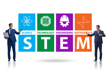Business people in STEM education concept