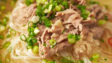 thai noodle soup with pork