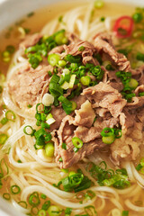 thai noodle soup with pork