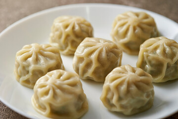 dumplings on a plate