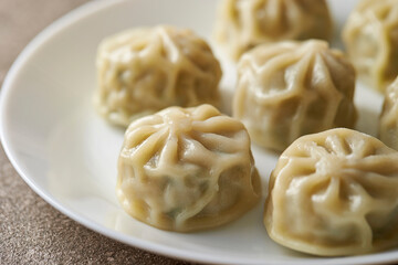 dumplings on a plate
