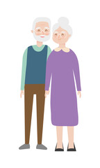 senior couple standing