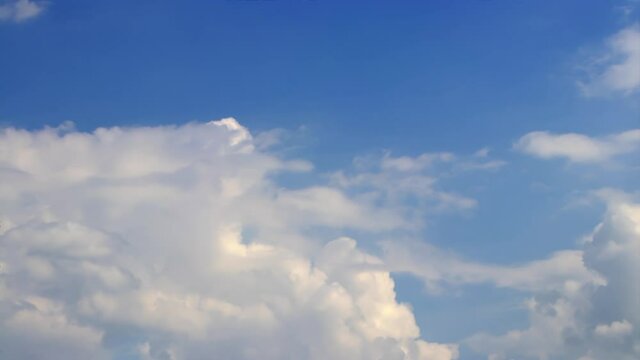 Timelapse. Movement of clouds in the sky for montage Background for the concept of big dreams, hopes and aspirations.