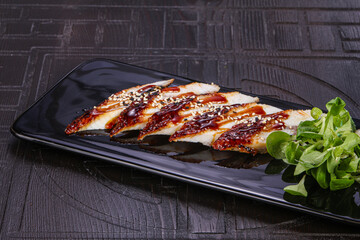 Japanese cuisine Sashimi with eel