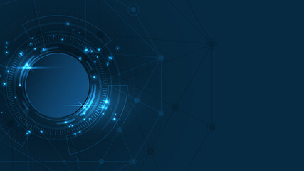 Technology background Hi-tech communication concept innovation abstract background vector illustration