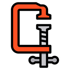 Clamp line icon