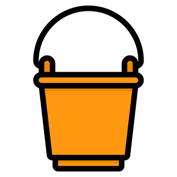 recommend clip art: Bucket line icon