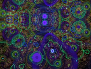 Imaginatory fractal background generated Image