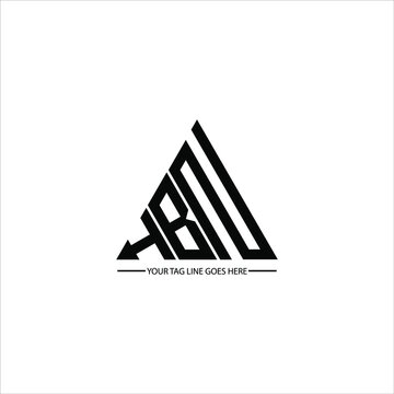 H B N letter logo abstract creative design. H B N unique design