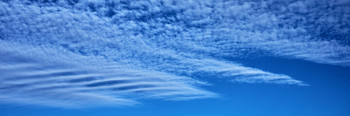 Cloudscape above Toten, Norway, in summer.