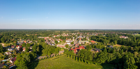 Panorama Burg im Spreewald Luftbild