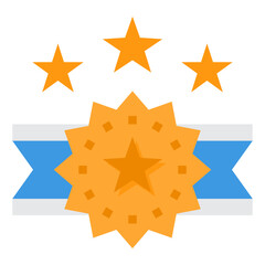 Medal flat icon