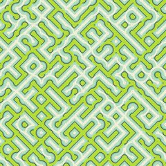 Abstract Geometric Pattern generative computational art illustration