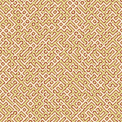 Fototapeta premium Abstract Geometric Pattern generative computational art illustration