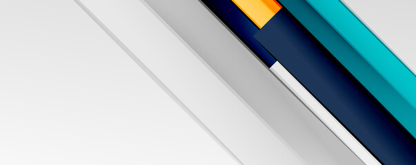 Multicolored lines background. Design template for business or technology presentations, internet posters or web brochure covers