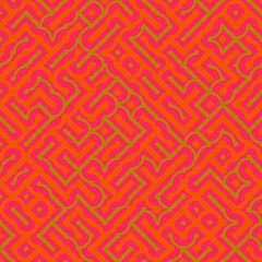 Fototapeta premium Abstract Geometric Pattern generative computational art illustration