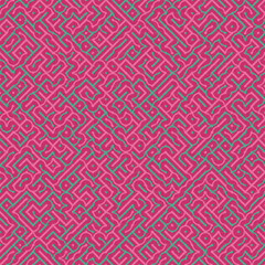 Abstract Geometric Pattern generative computational art illustration