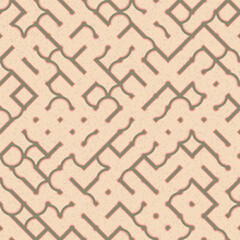 Abstract Geometric Pattern generative computational art illustration