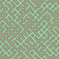 Abstract Geometric Pattern generative computational art illustration