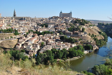 Fototapeta na wymiar Toledo Spain landscape and buildings