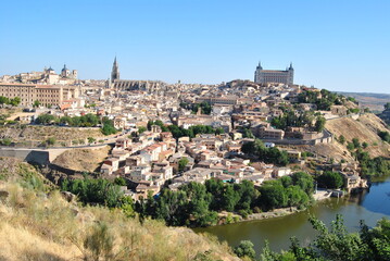 Fototapeta na wymiar Toledo Spain landscape and buildings