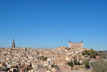 Obraz premium Toledo Spain landscape and buildings