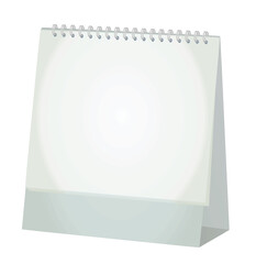 Grey blank calendar. vector illustration