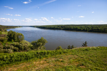 Fototapeta na wymiar Tom river. Kemerovo region, Russia