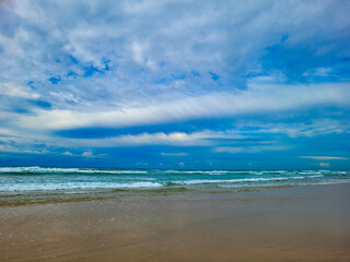 Moody beach day on east coast of Australia