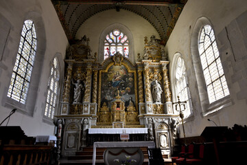 intérieure de l'église Notre-Dame-de-Croaz-Batz de Roscoff