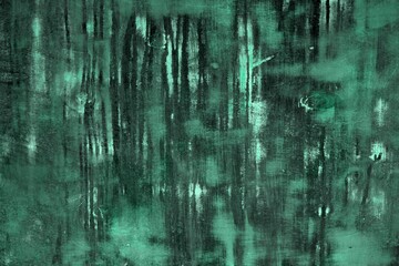 teal, sea-green design wooden wall with big scratched spots texture - wonderful abstract photo background