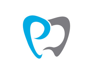 Obraz premium dental p e pd ed logo letter template