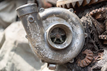 An old turbo engine that has been stratified out.