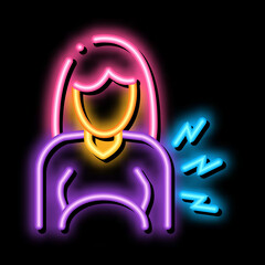 contractions pregnant woman neon light sign vector. Glowing bright icon contractions pregnant woman sign. transparent symbol illustration