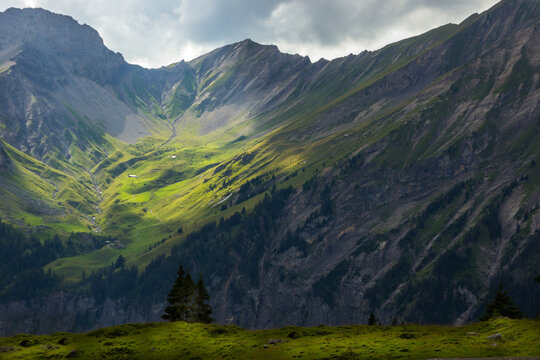 The Kandersteg Valley and Oeschinen Lake in Switzerland © tmag